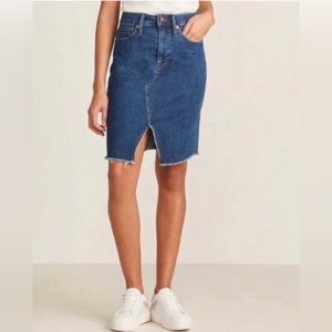 Madewell Stretch Pegged Denim Skirt Sz 24